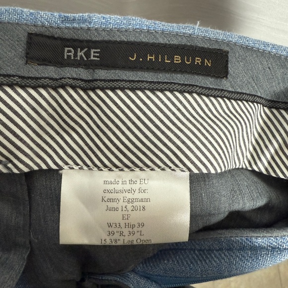 J.Hilburn Light Blue Tailored Men’s Suit – Modern Fit Wedding Business Formal - Picture 17 of 17